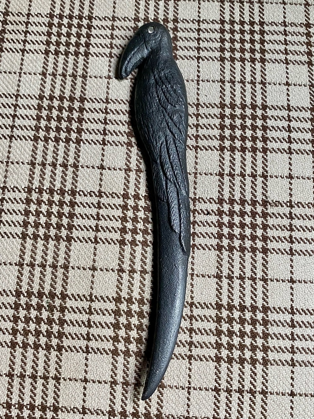 Black Parrot-Style Letter Opener